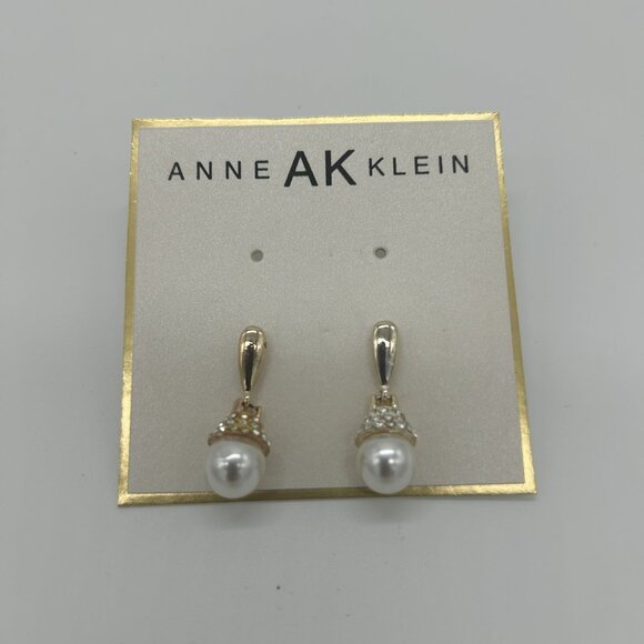 Anne Klein Drop Rhinestone Earrings NWOT - Picture 1 of 2